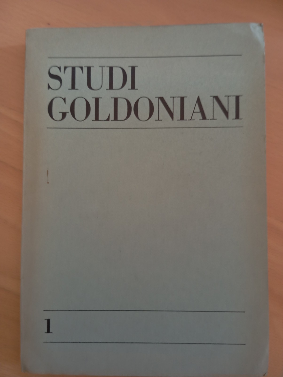 Studi goldoniani, volume 1, Nicola Mangini, 1968