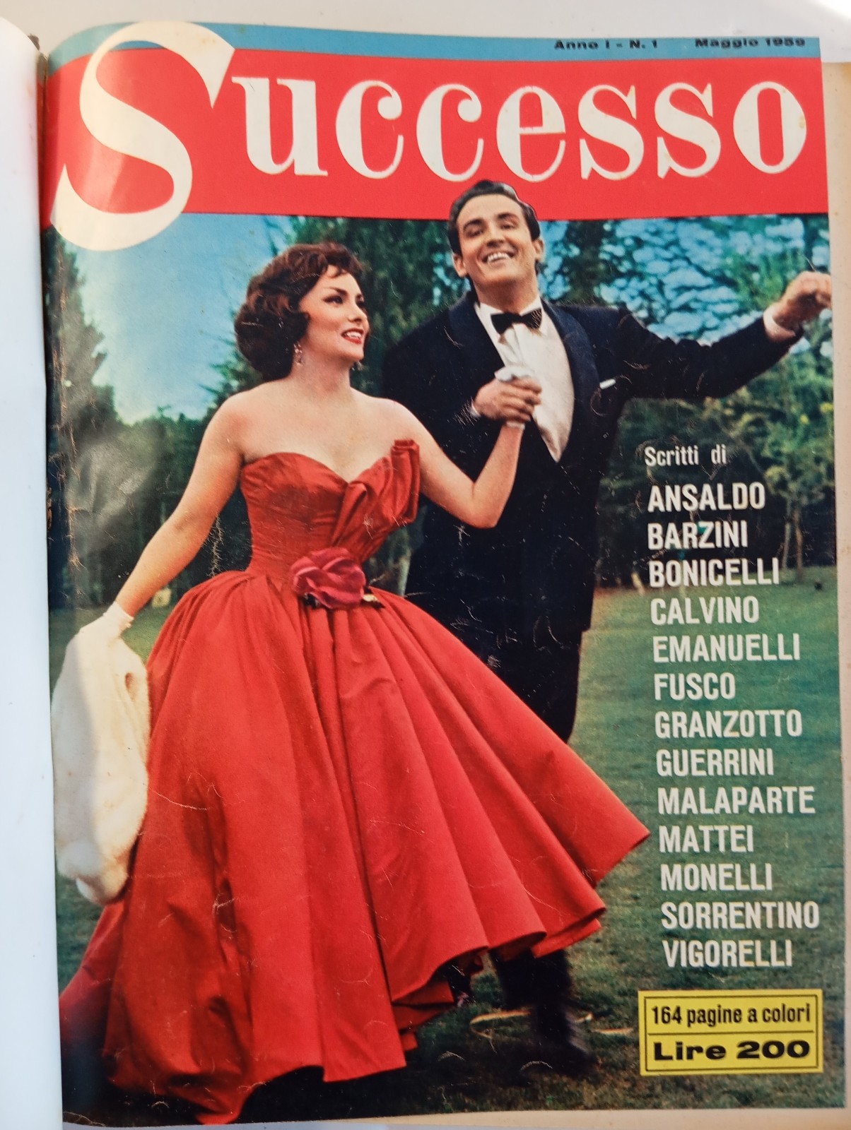 SUCCESSO 1959 rivista annata completa 1-8, Calvino Pasolini Malaparte Mattei