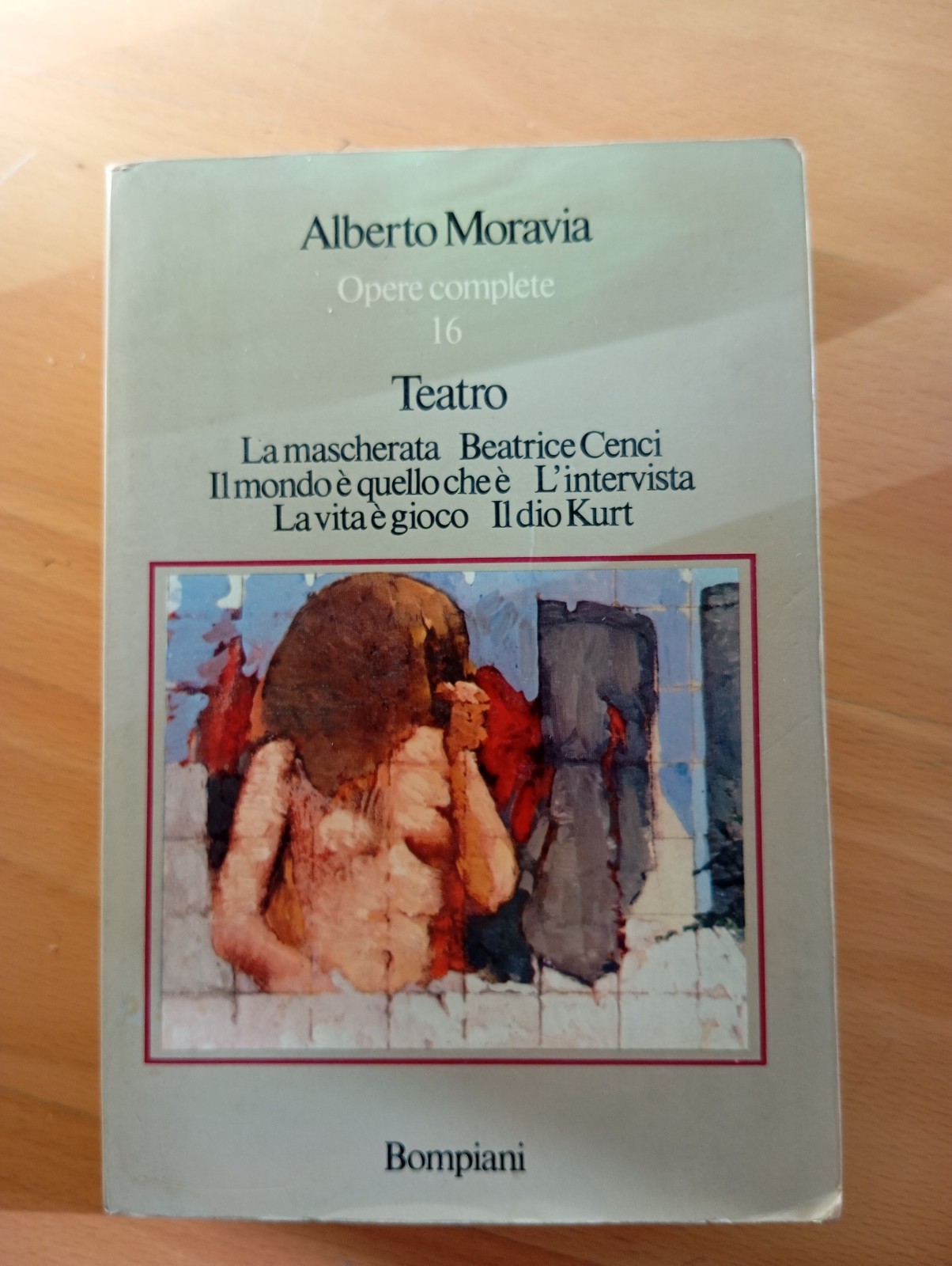Teatro, Alberto Moravia, Opere complete 16, Bompiani, 1976