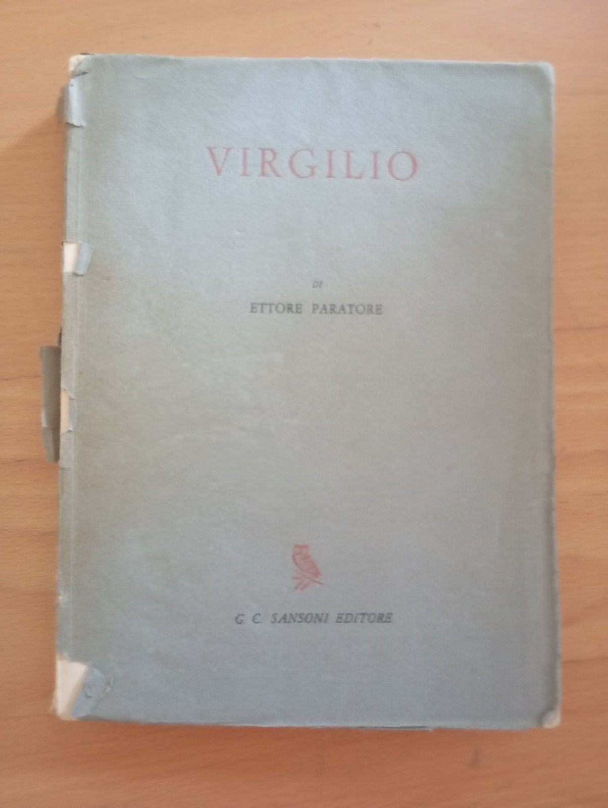 Virgilio, Ettore Paratore, Sansoni, 1961, sottolineato