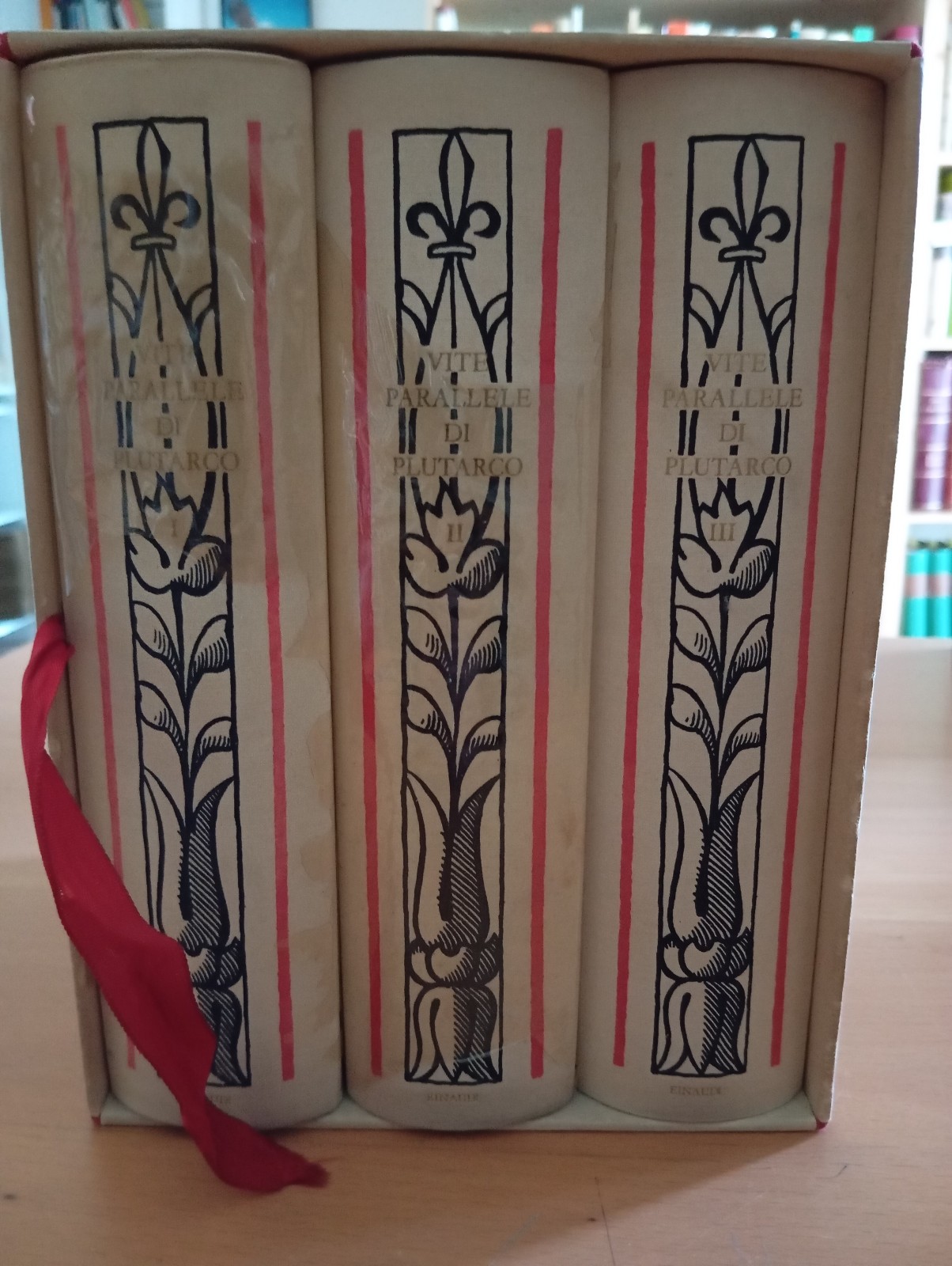Vite parallele, Plutarco, tra volumi in cofanetto, Einaudi Millenni, 1958