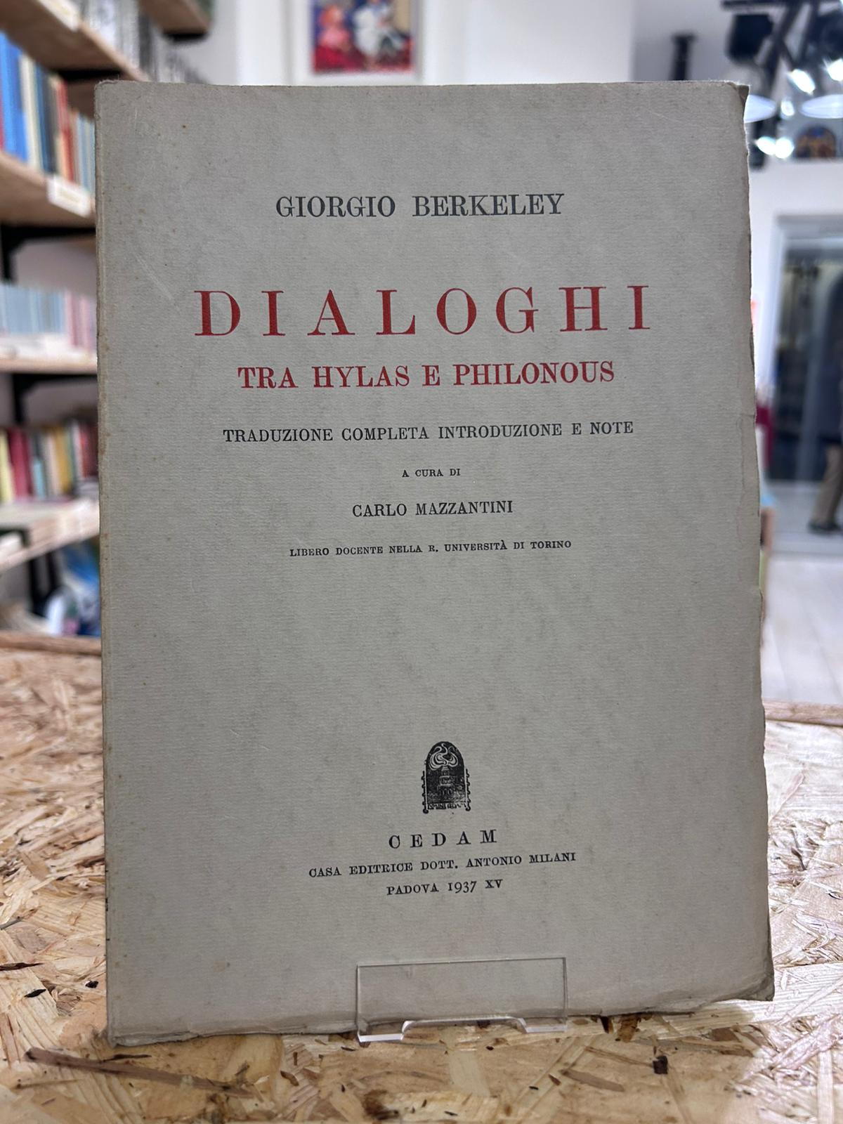 Dialoghi tra Hylas e Philonous