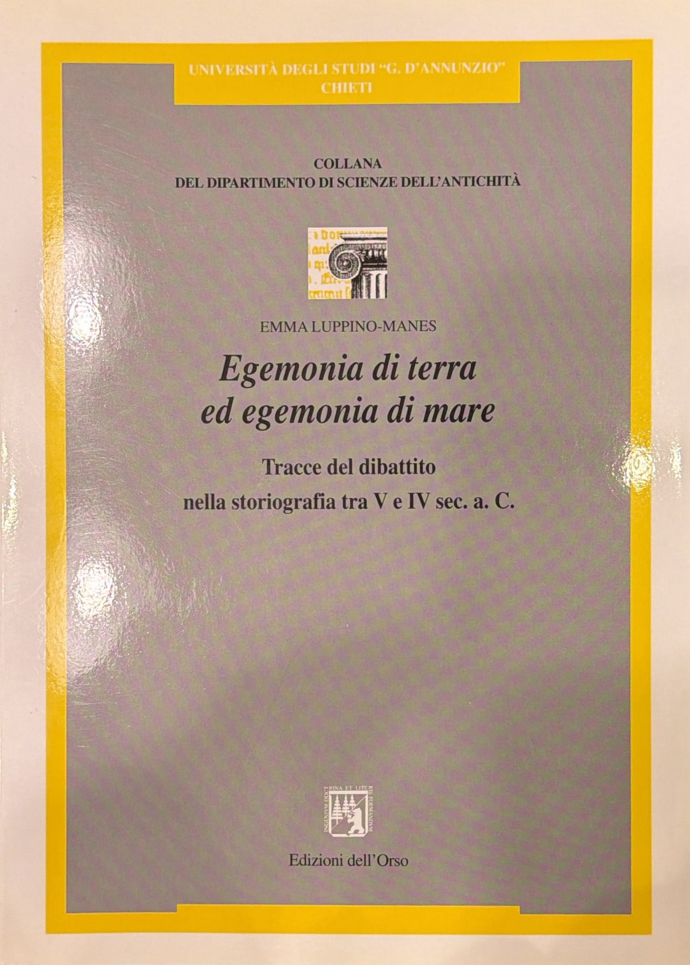 Egemonia di terra ed egemonia di mare - Tracce del …