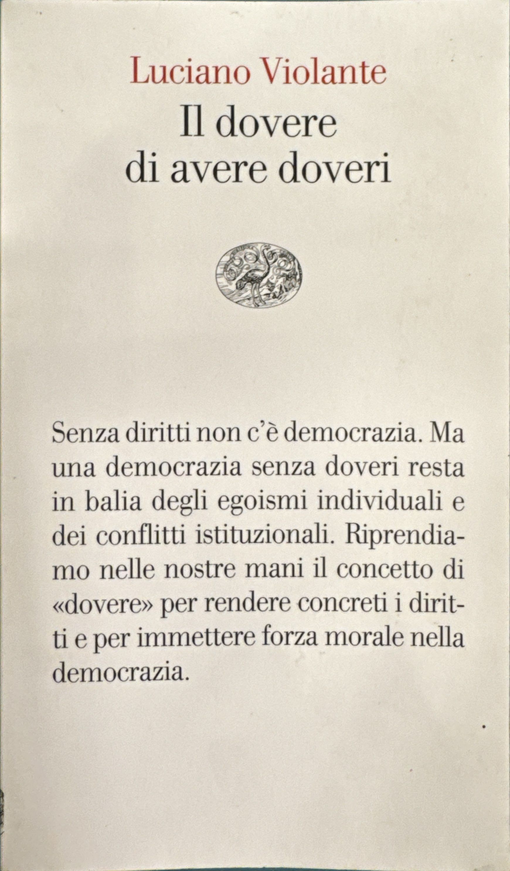 Il dovere di avere doveri