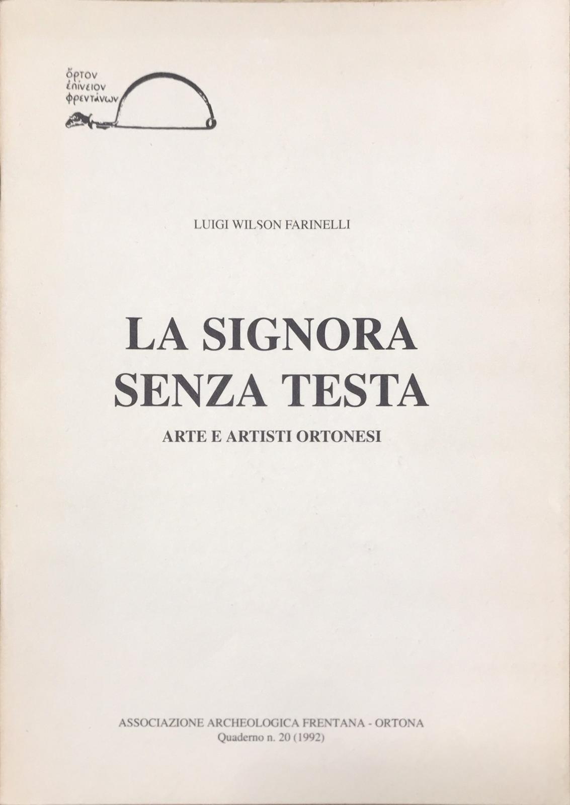 La signora senza testa - arte e artisti ortonesi