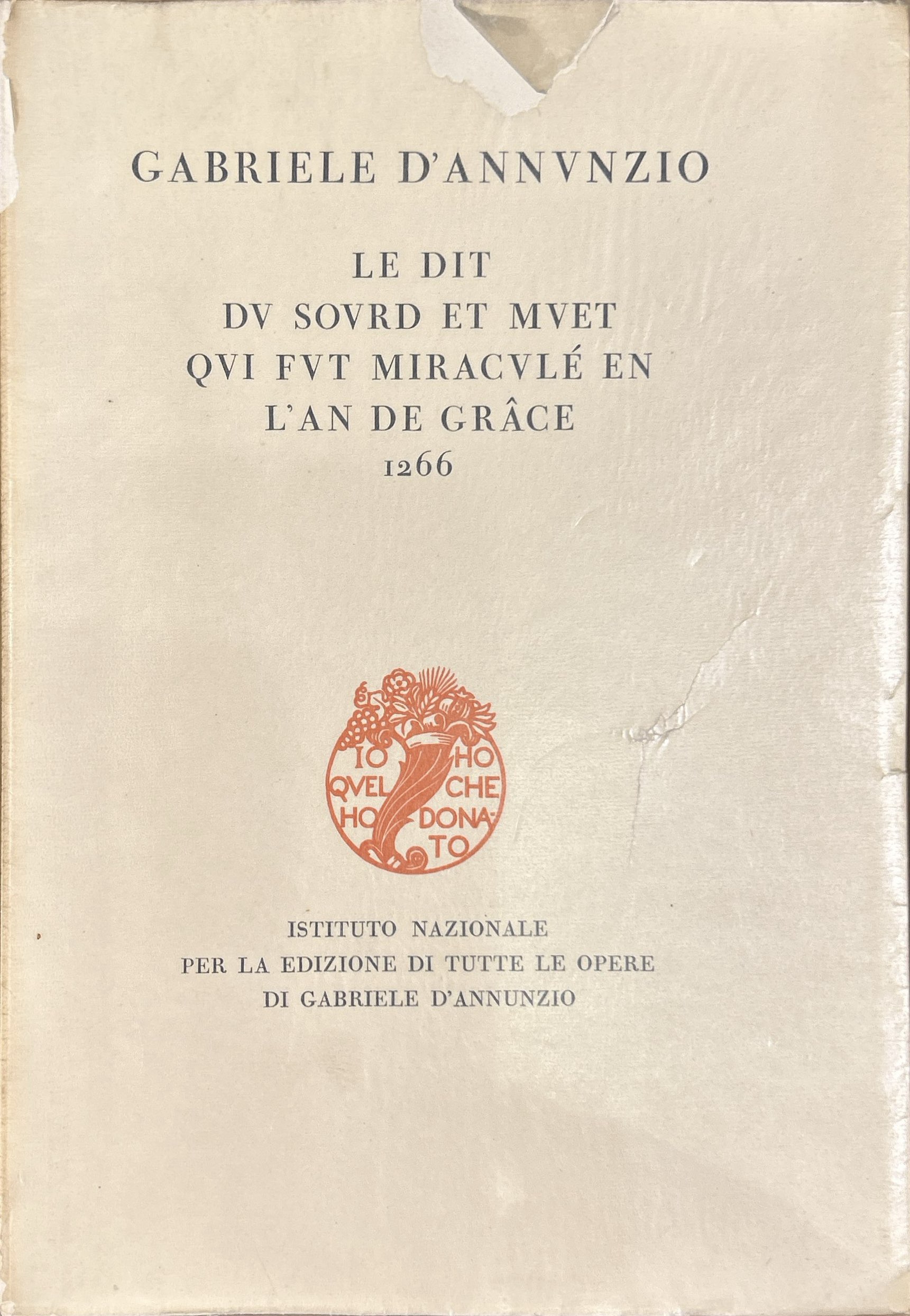 Le dit du sord et muet qui fut miraculé en …