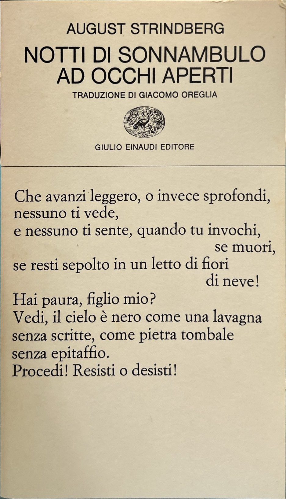 Notti di sonnambulo ad occhi aperti