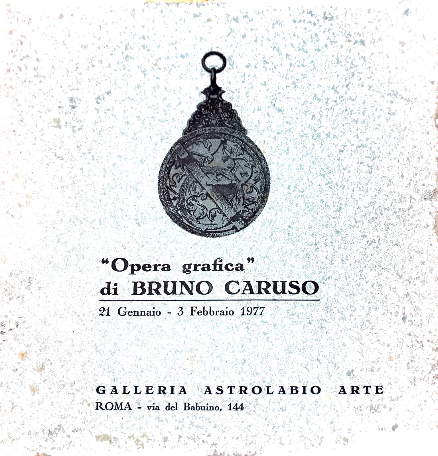 Opera grafica di Bruno Caruso - 21 Gennaio- 3 Febbraio …