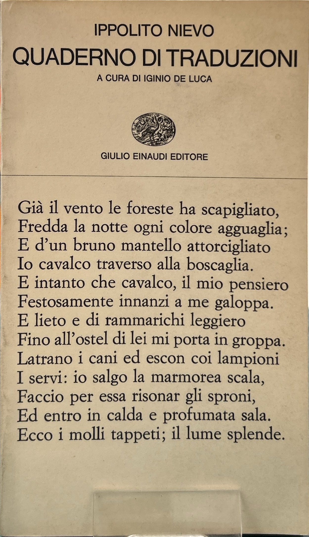 Quaderno di traduzioni