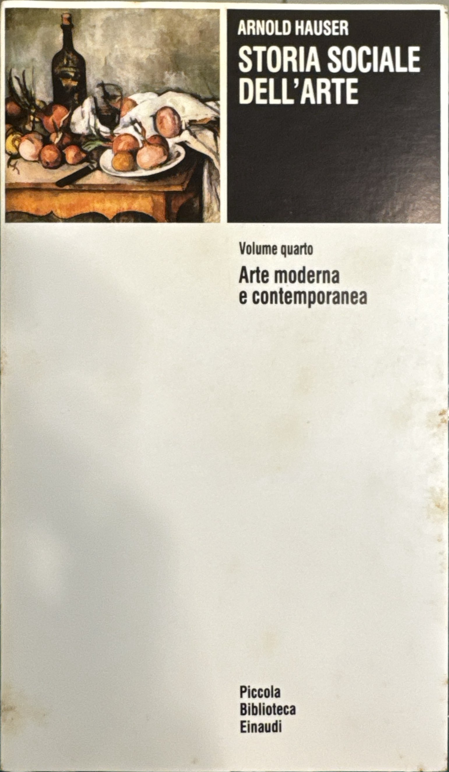 Storia sociale dell'arte IV