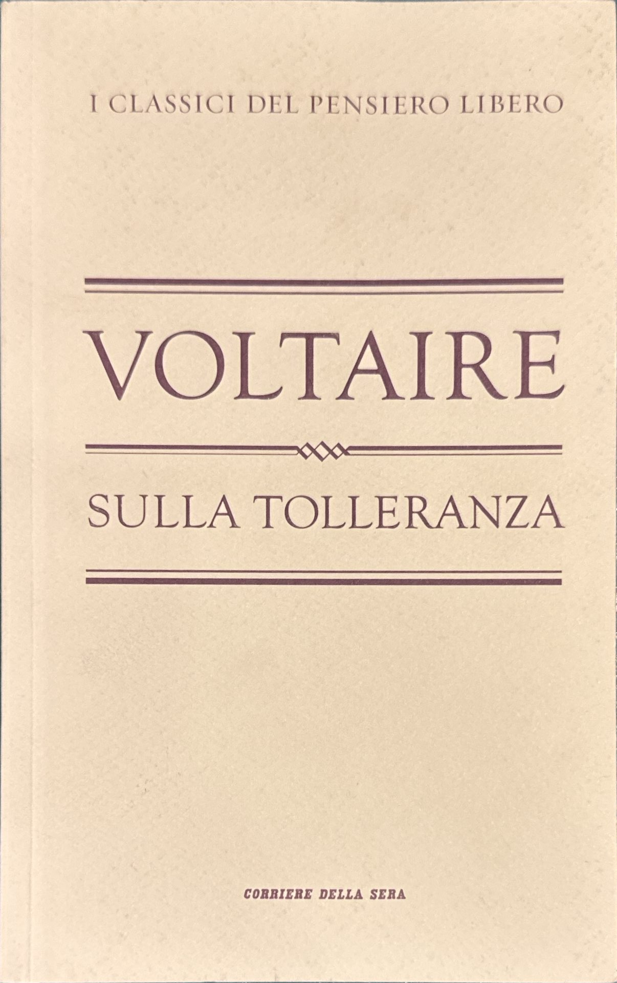 Sulla tolleranza
