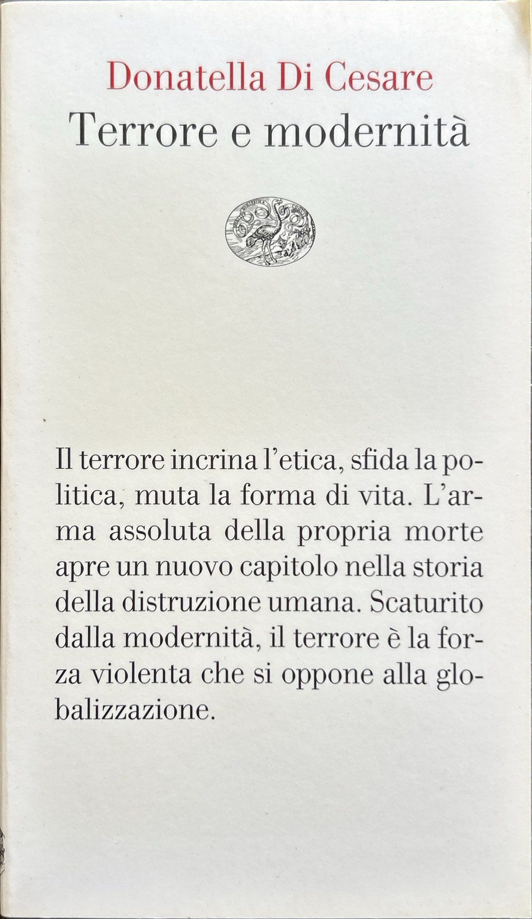 Terrore e modernità