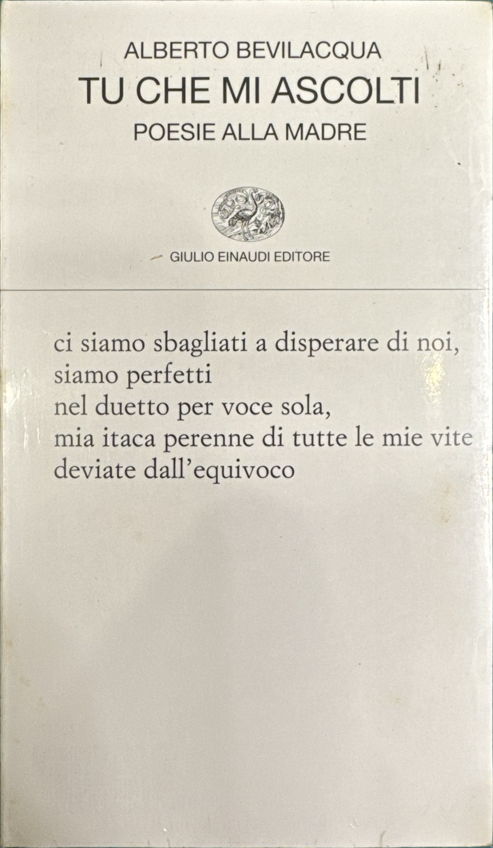 Tu che mi ascolti: poesie alla madre