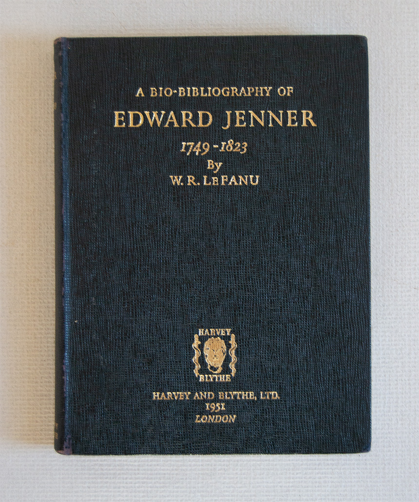 A Bio-Bibliography of Edward Jenner 1749 - 1823.