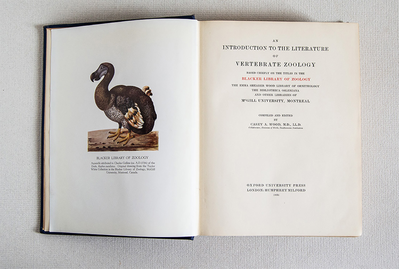 An Introduction to the Literature of Vertebrate Zoology based chiefly …