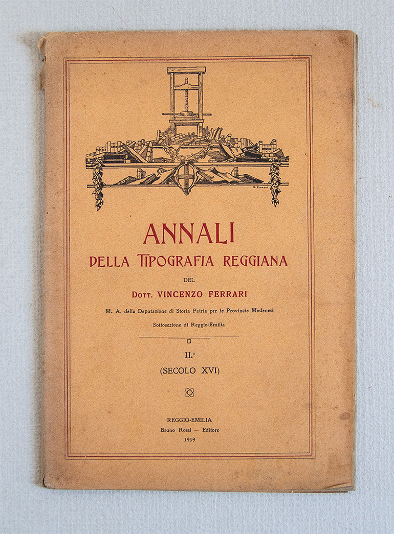 Annali della tipografia reggiana del seocolo XVI