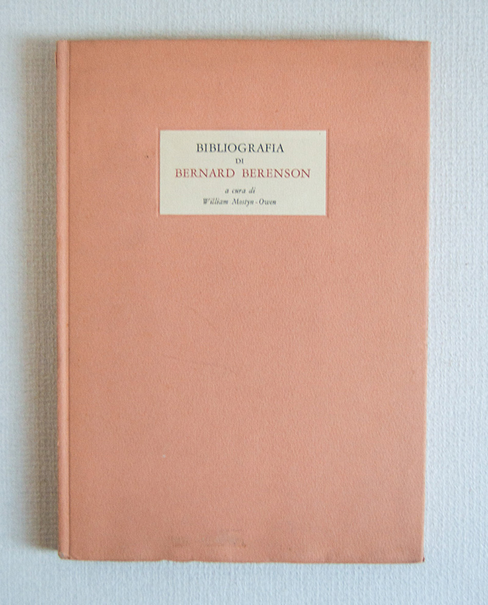 Bibliografia di Bernard Berenson.