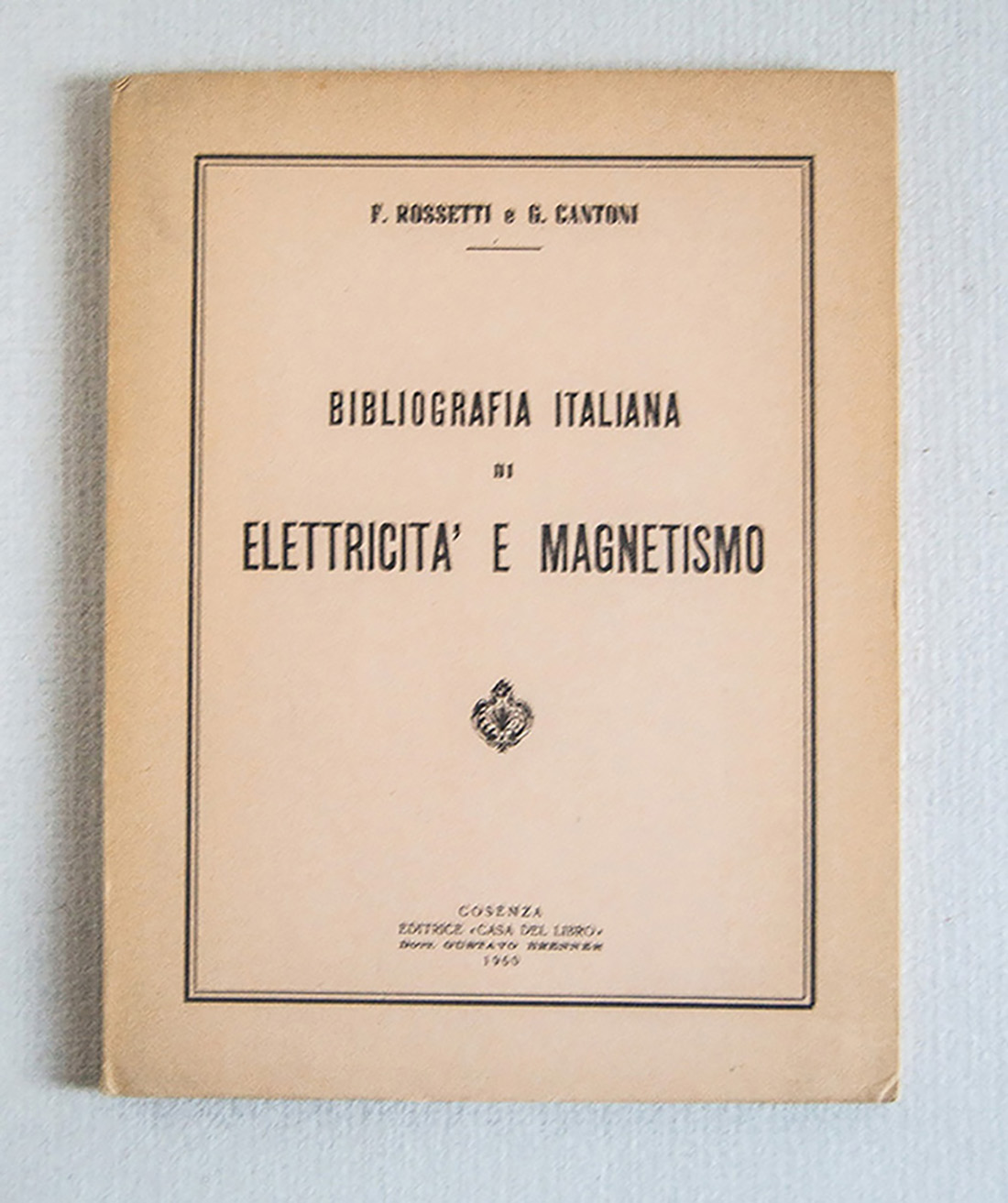 Bibliografia Italiana di Elettricità e Magnetismo.