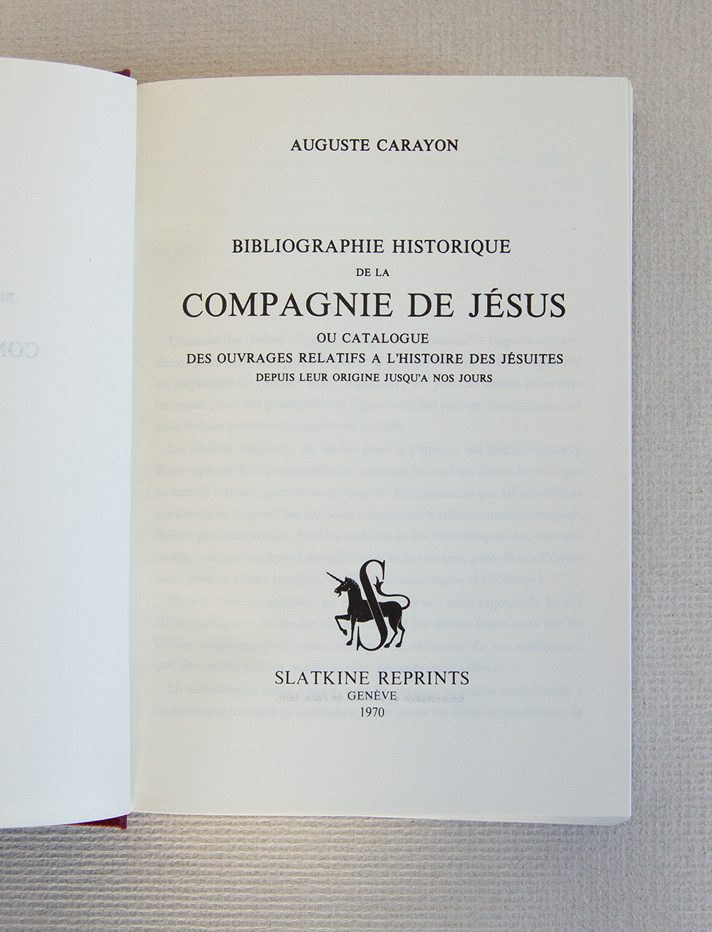 Bibliographie historique de la Compagnie de Jésus ou catalogue des …