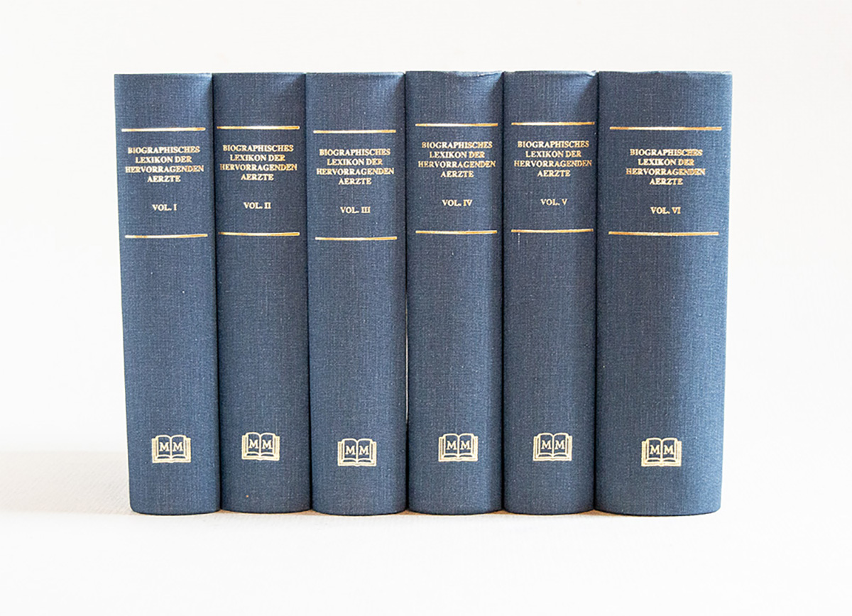 Biographisches Lexicon Hervorragenden Aerzte aller zeiten un volker.