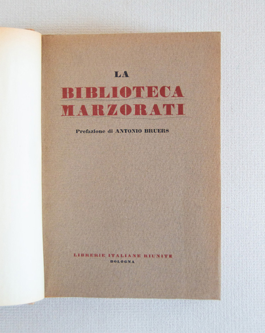 Catalogo della Biblioteca Marzorati