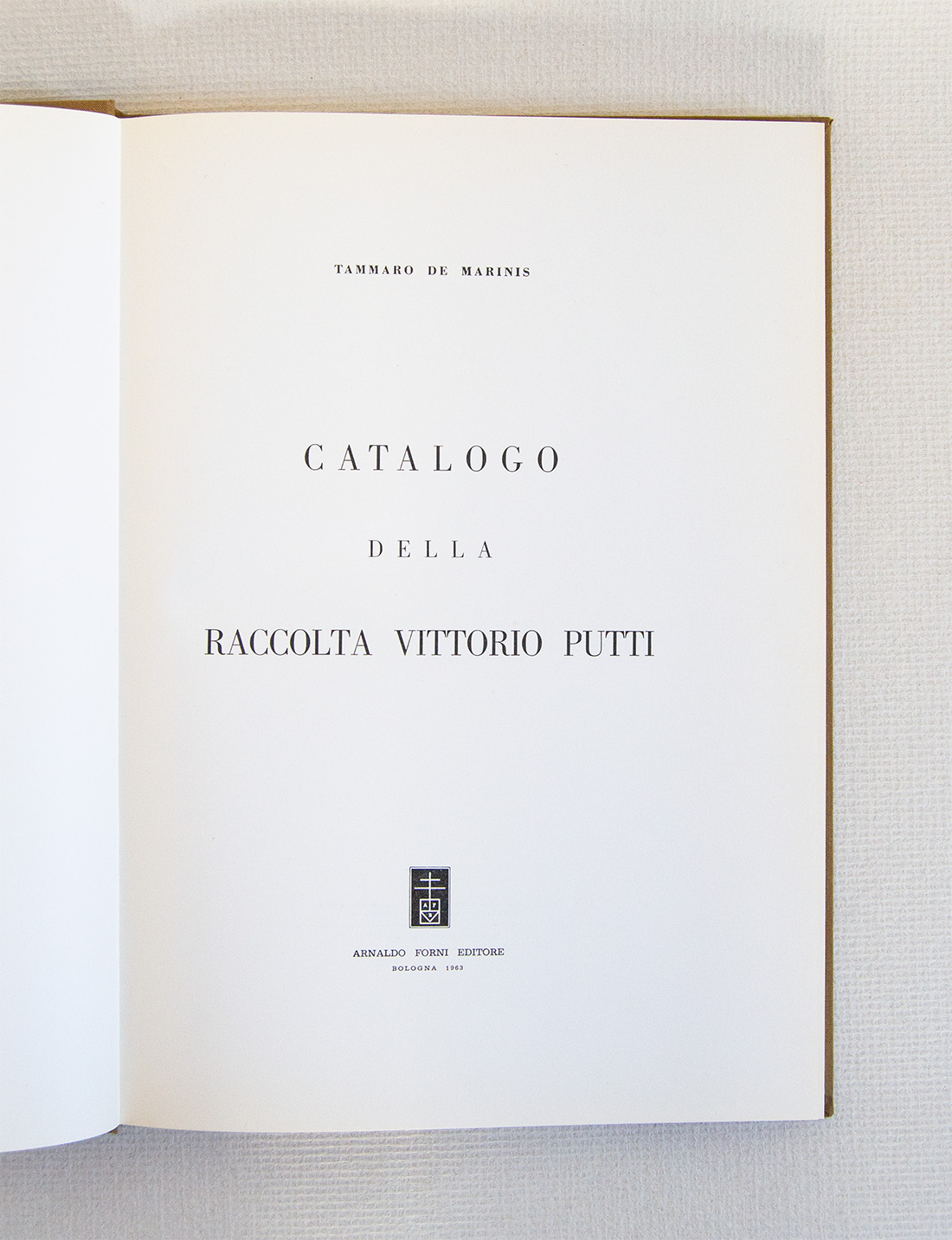 Catalogo della Raccolta Vittorio Putti.