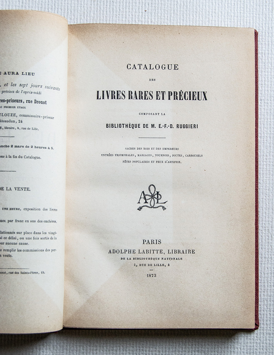 Catalogue des Livres Rares et Précieux composant la Bibliothèque de …