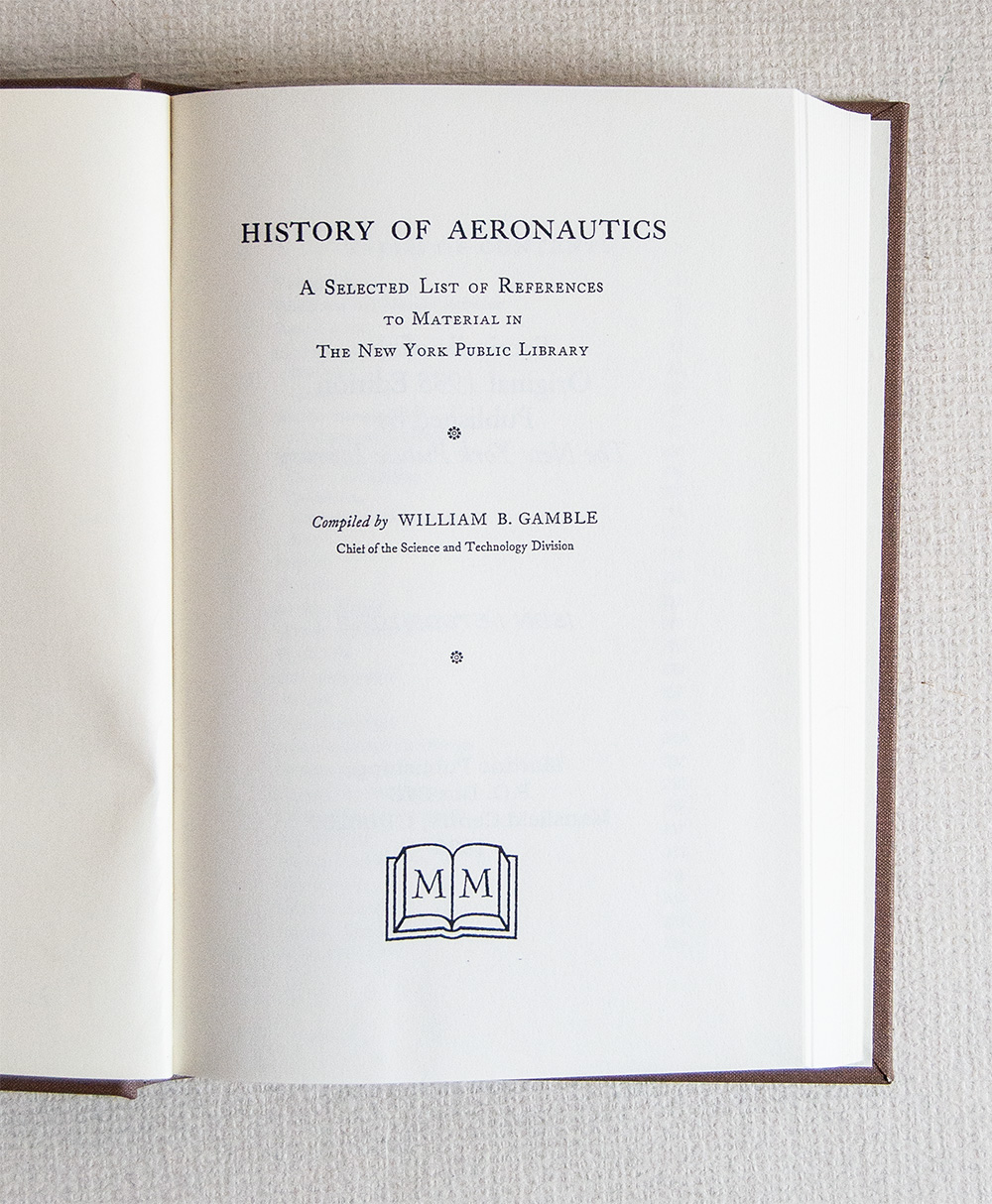 History of Aeronautics A Selected List of References to Material …