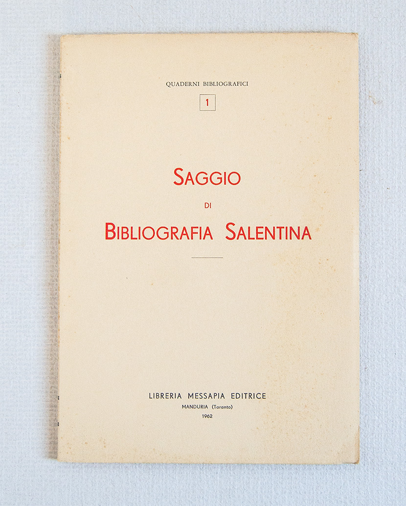 Saggio di Bibliografia Salentina