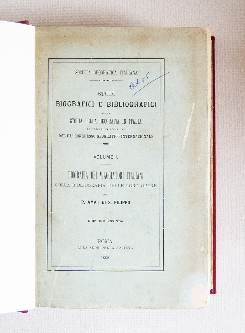 Studi Biografici e Bibliografici sulla Storia della Geografia in Italia …