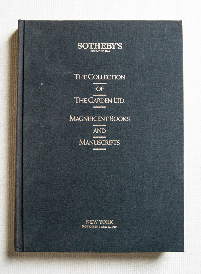 The Collection of The Garden Ltd. Magnificent Books and Manuscripts …