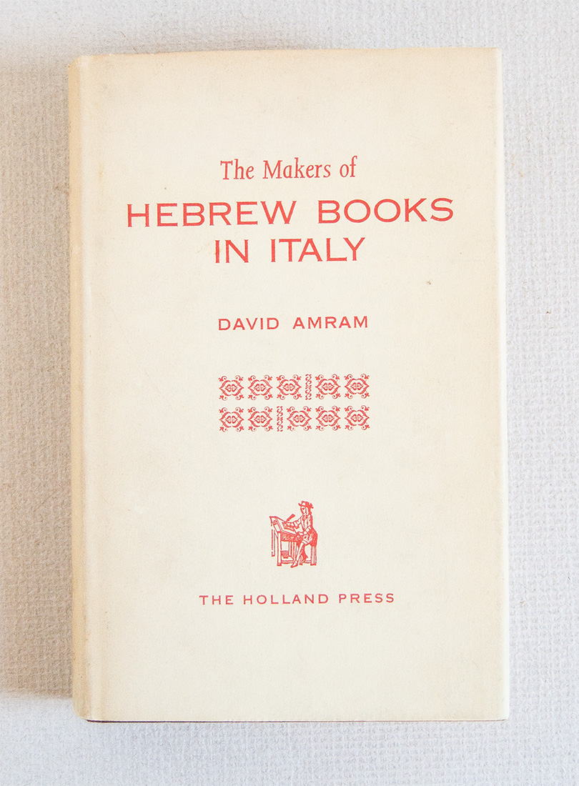 The Makers of Hebrew Books in Italy