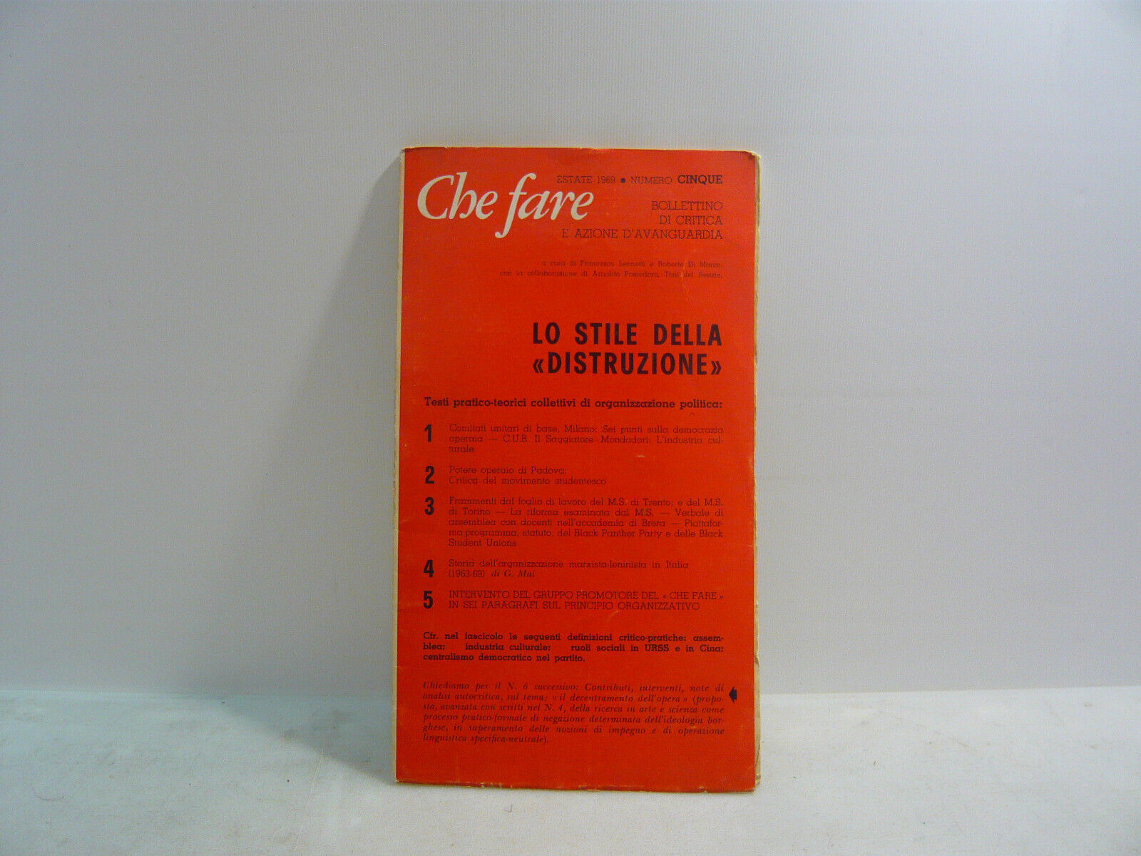 AA.VV.,Rivista: CHE FARE,Milano,1969