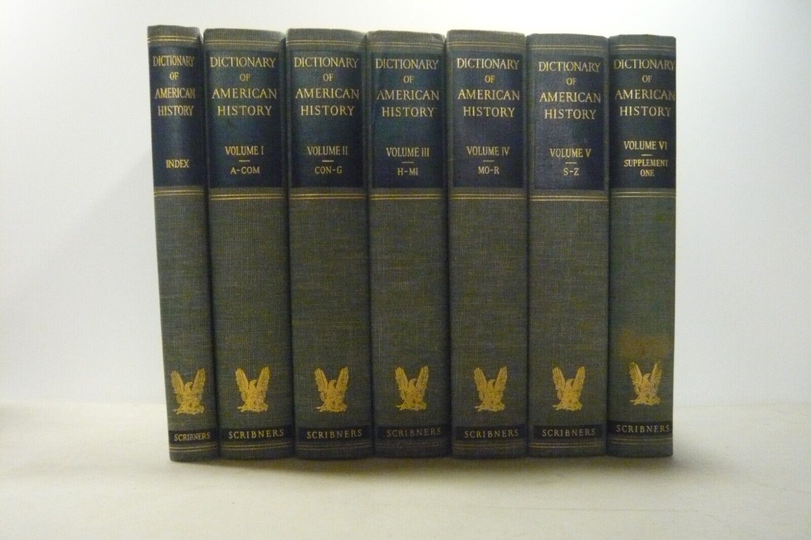 Adams,Coleman,DICTIONARY OF AMERICAN HISTORY, 7 voll., 1946