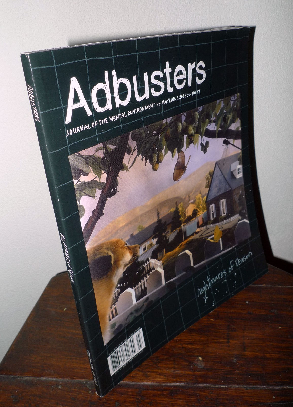 ADBUSTERS Magazine 47 MAY/JUNE 2003.NIGHTMARES OF SEASON[anti-consumismo,grafica