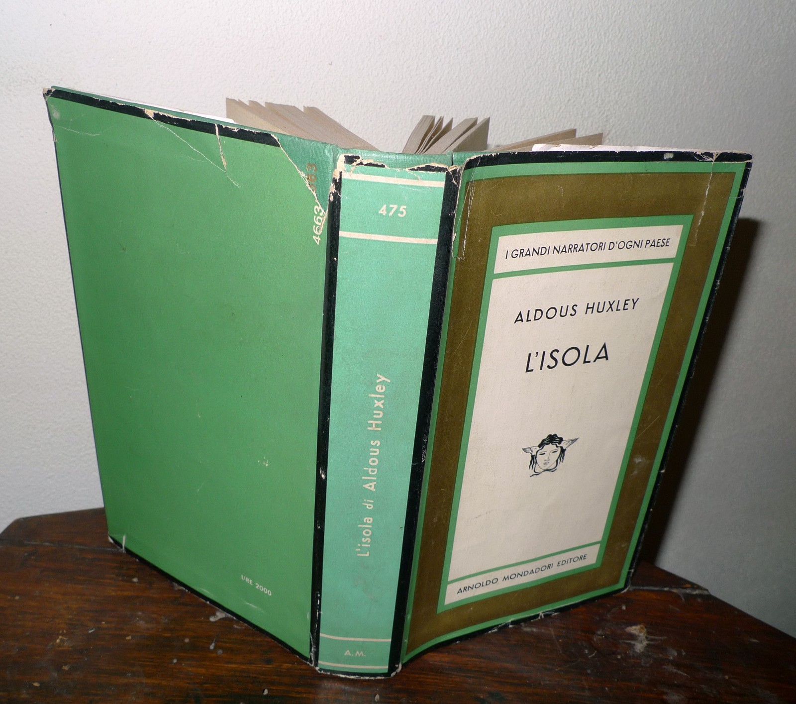 Aldous Huxley,L'ISOLA,1963 Mondadori MEDUSA I^ edizione[vol.471