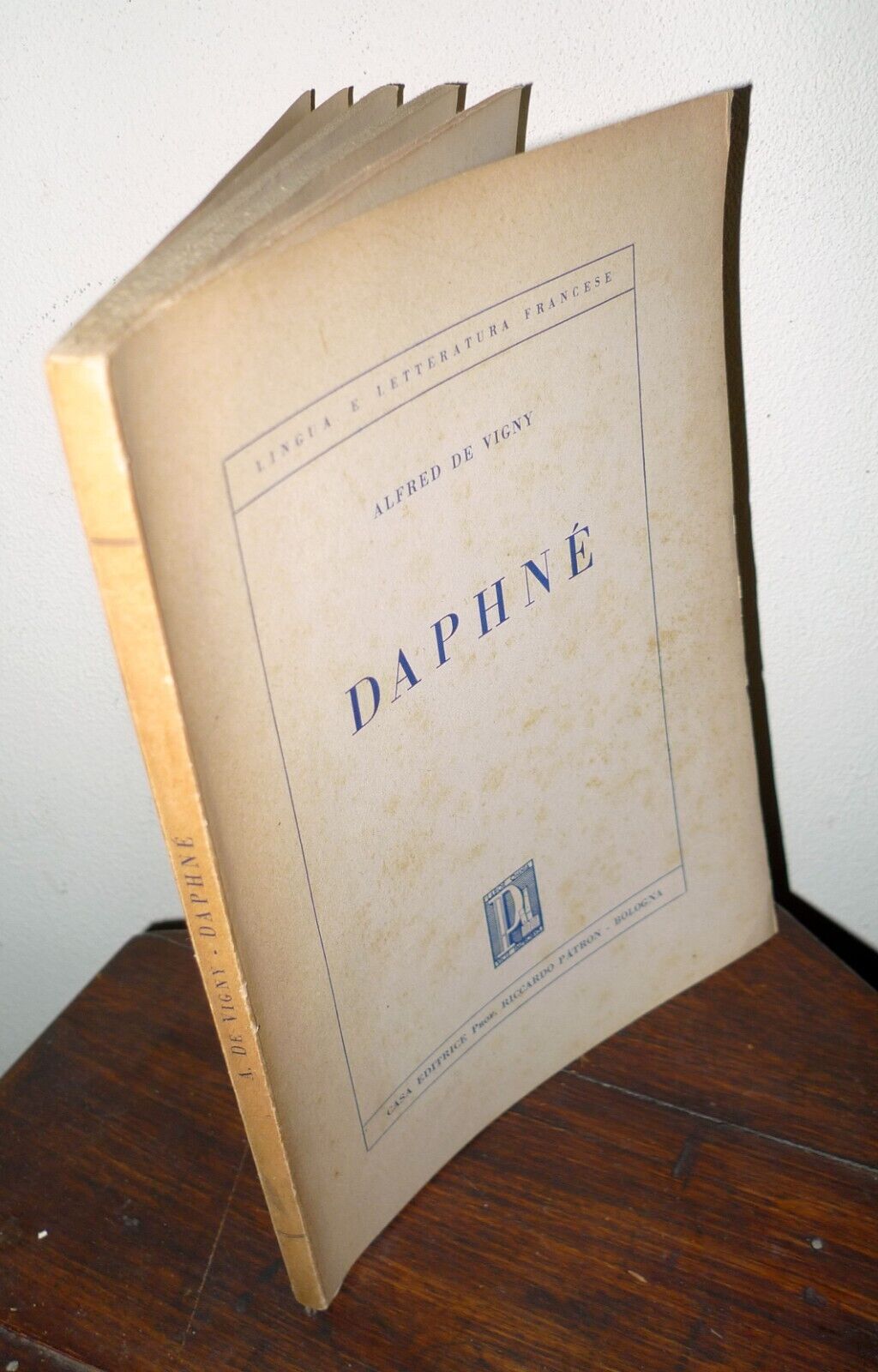Alfred de Vigny,DAPHNÉ,Patron 1960[LETTERATURA FRANCESE