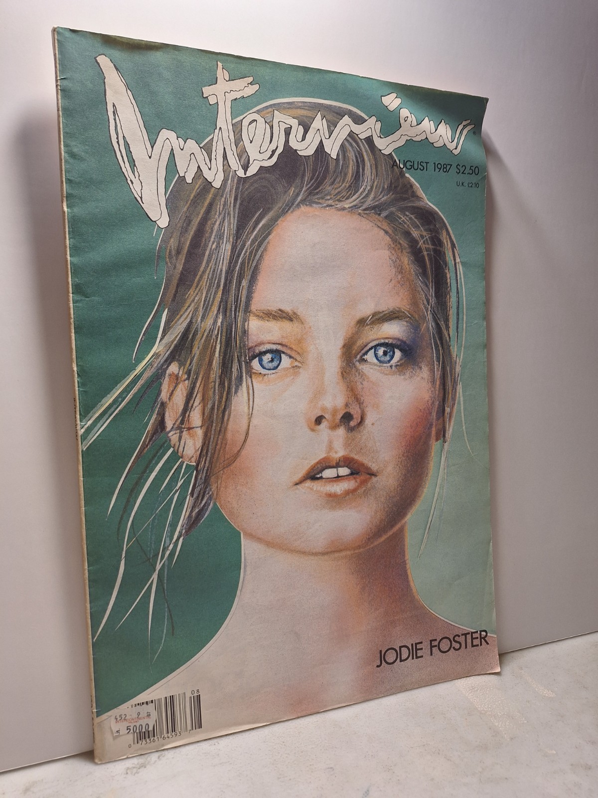 ANDY WARHOL INTERVIEW MAGAZINE,August 1987- JODIE FOSTER