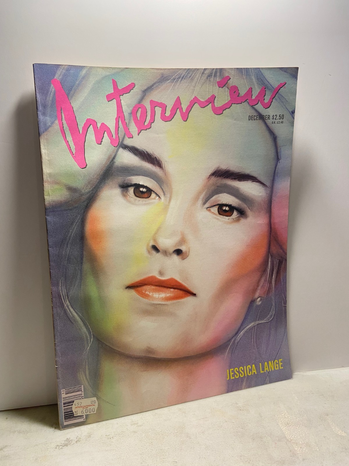 ANDY WARHOL INTERVIEW MAGAZINE,December 1989- JESSICA LANGE