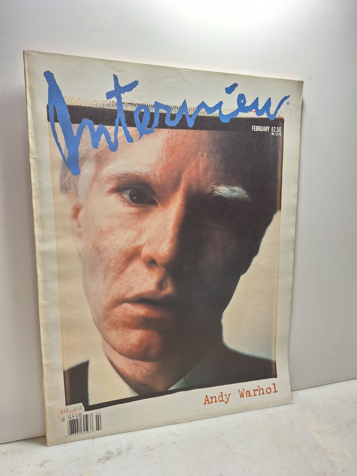 ANDY WARHOL INTERVIEW MAGAZINE,February 1989 - ANDY WARHOL