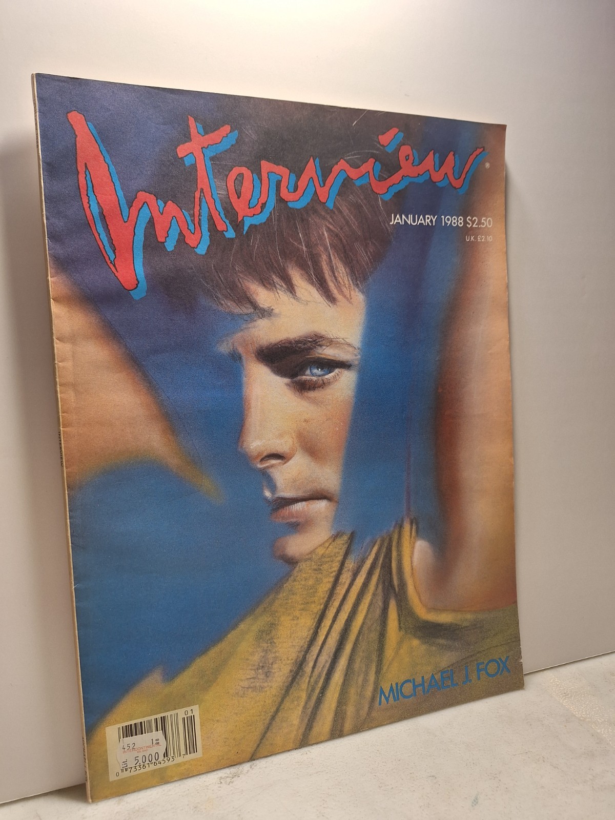 ANDY WARHOL INTERVIEW MAGAZINE,January 1988- MICHAEL J. FOX