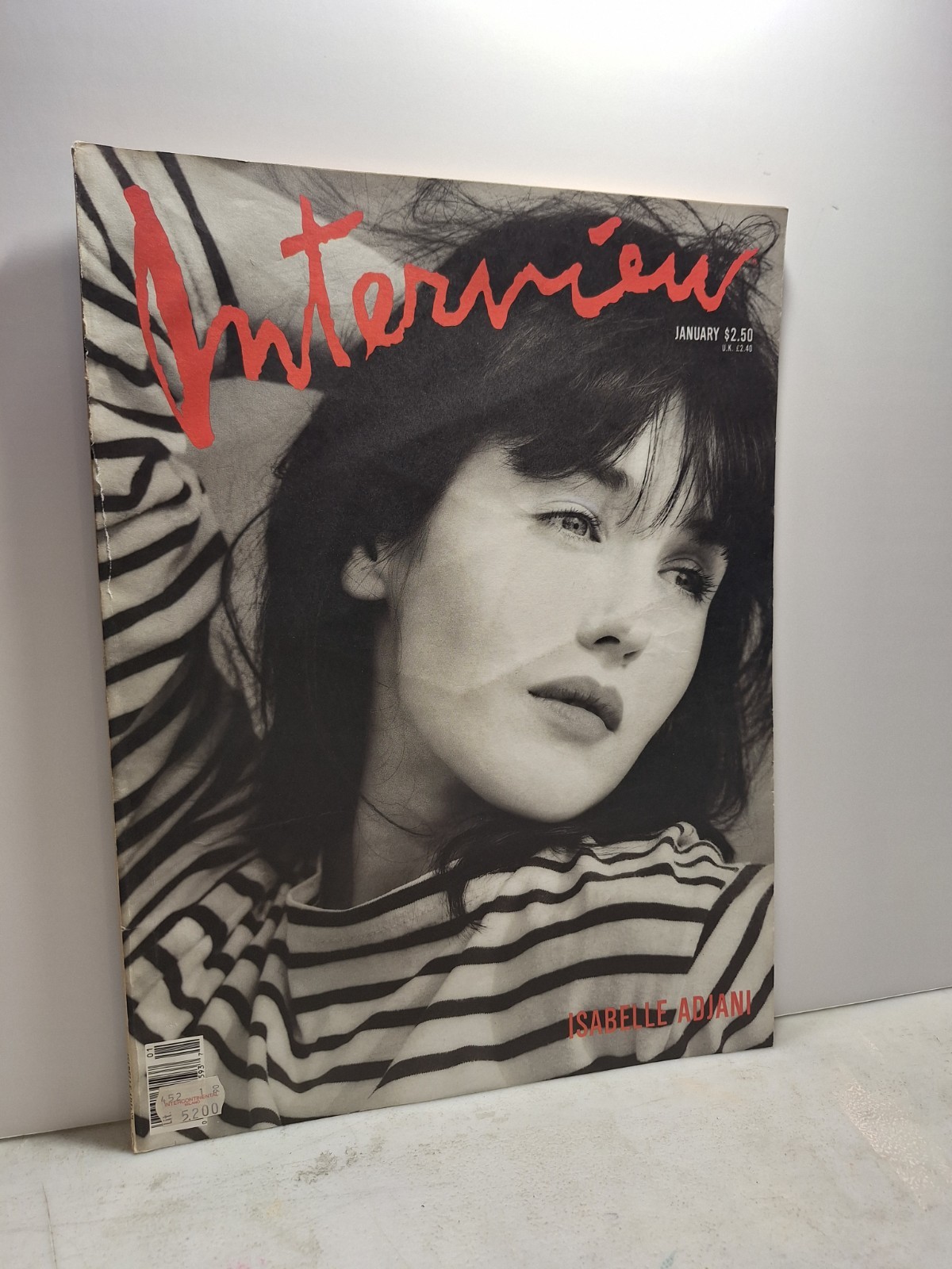ANDY WARHOL INTERVIEW MAGAZINE,January 1990 - ISABELLE ADJANI