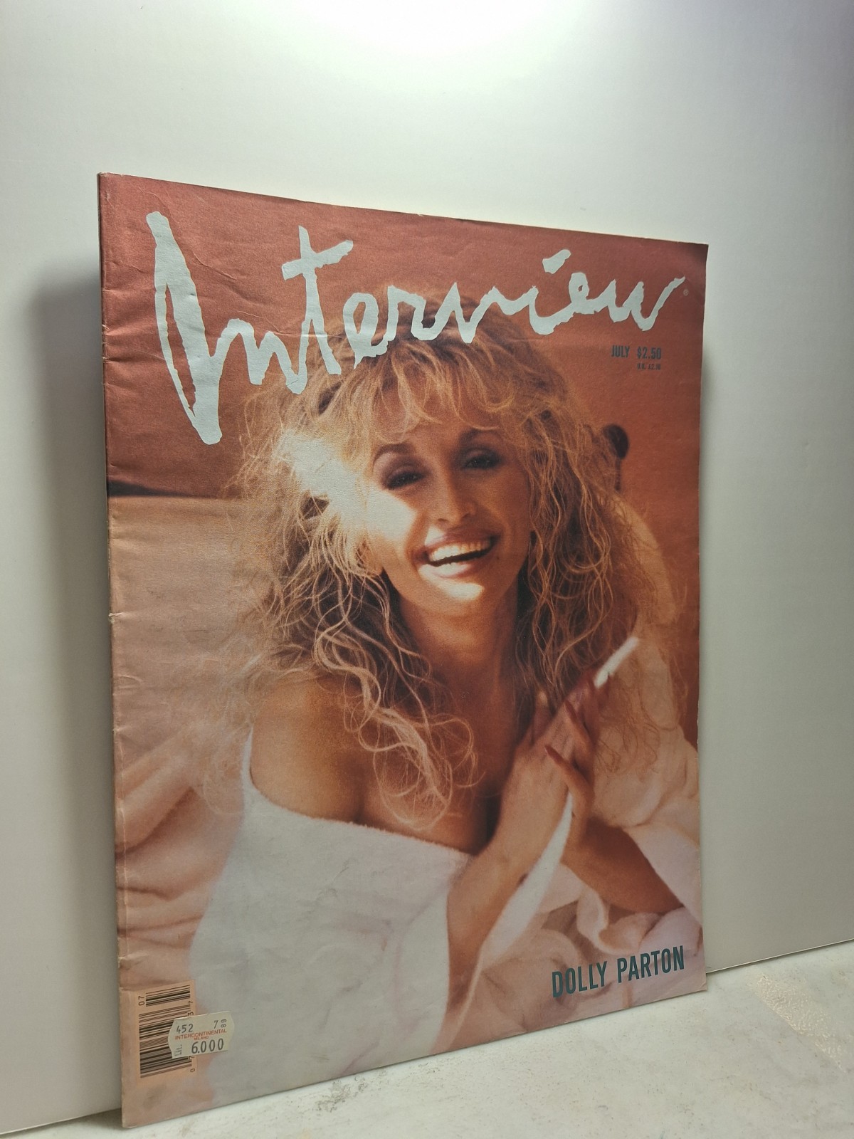 ANDY WARHOL INTERVIEW MAGAZINE,July 1989- DOLLY PARTON