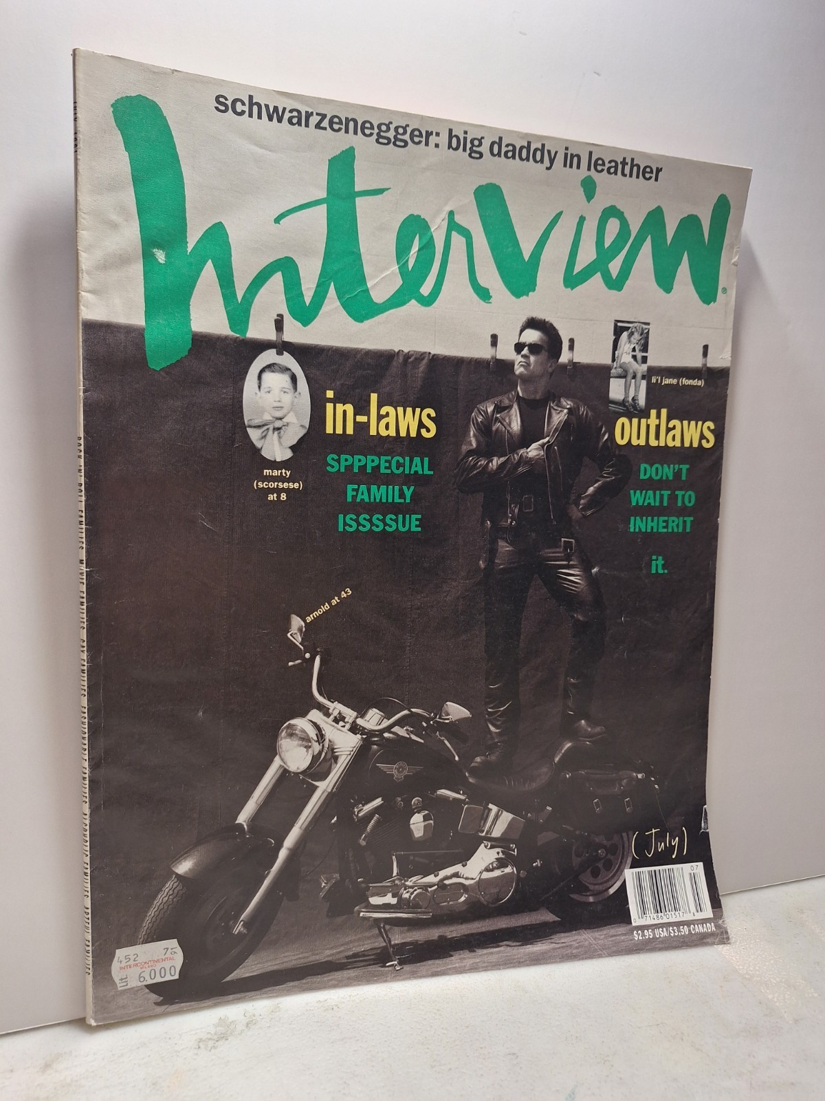 ANDY WARHOL INTERVIEW MAGAZINE,July 1991 ARNOLD SCHWARZENEGGER