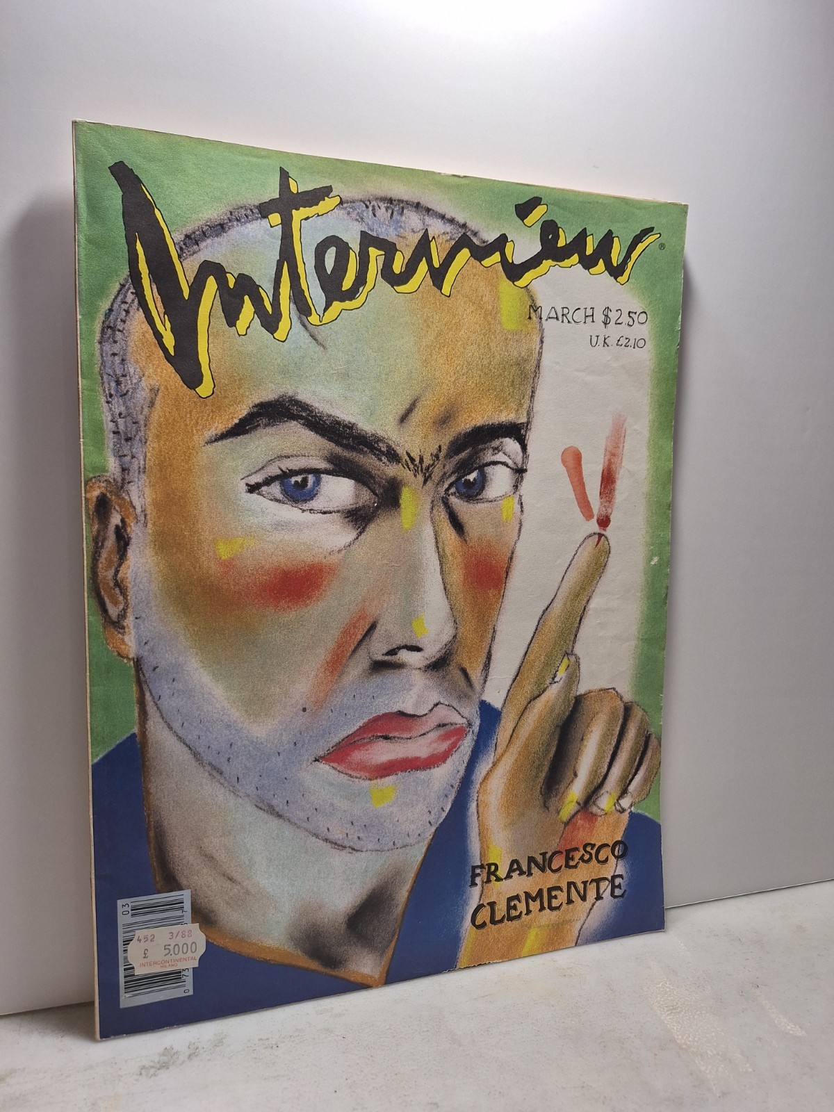 ANDY WARHOL INTERVIEW MAGAZINE,March 1988 - FRANCESCO CLEMENTE