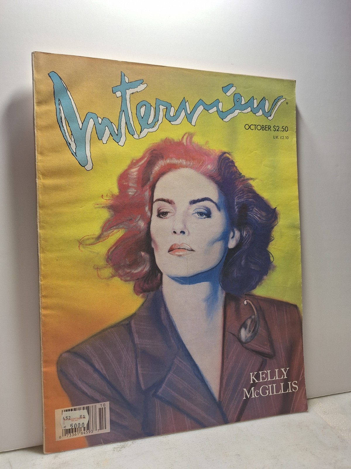 ANDY WARHOL INTERVIEW MAGAZINE,October 1987- KELLY McGILLIS