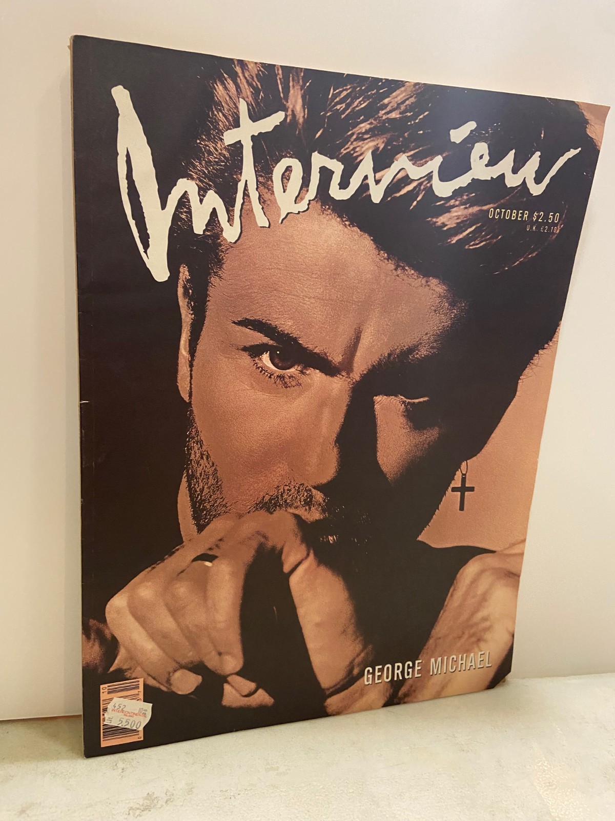 ANDY WARHOL INTERVIEW MAGAZINE,October 1988- GEORGE MICHAEL