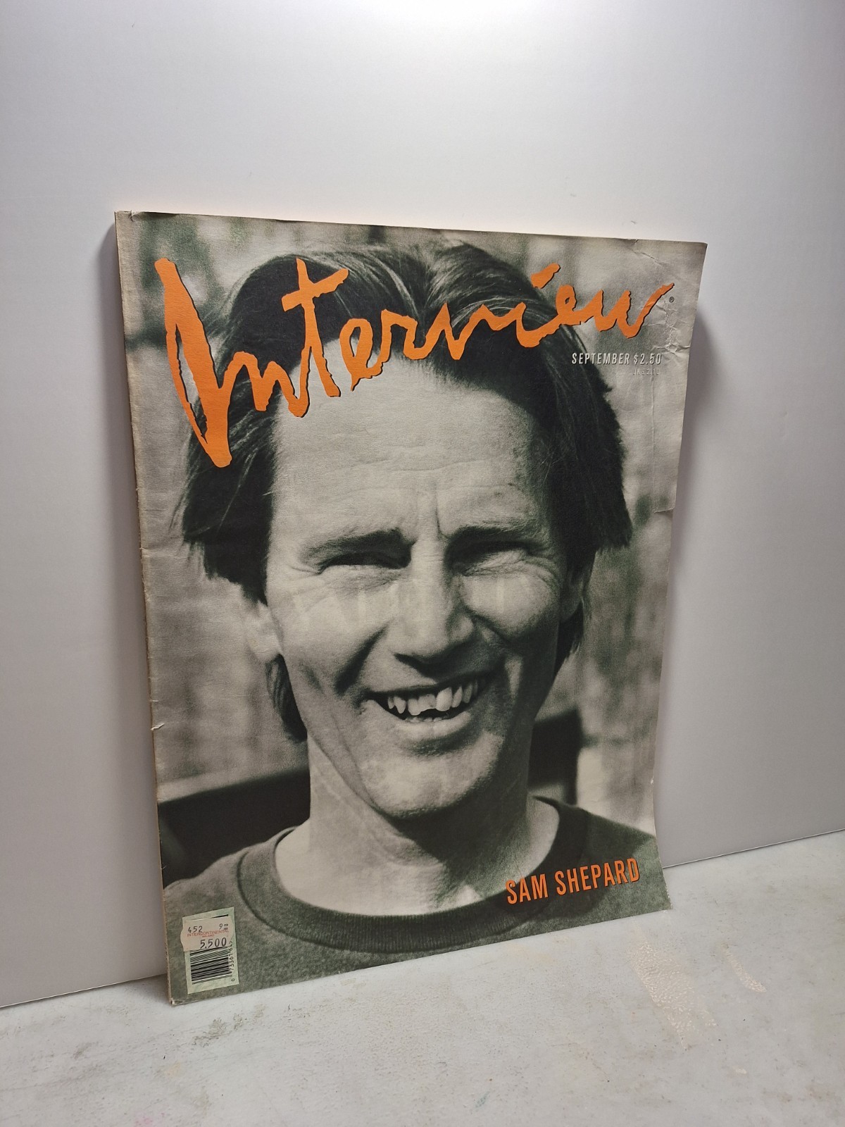 ANDY WARHOL INTERVIEW MAGAZINE,September 1988 - SAM SHEPARD