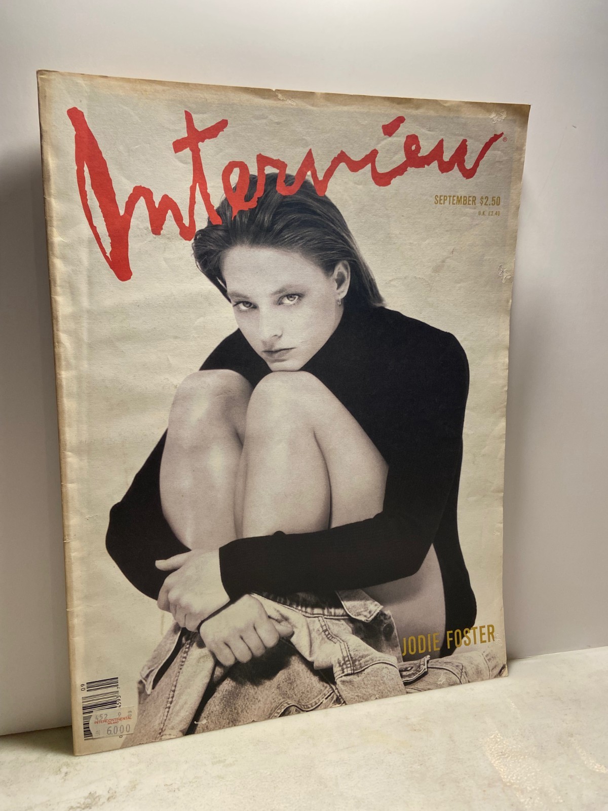 ANDY WARHOL INTERVIEW MAGAZINE,September 1989- JODIE FOSTER