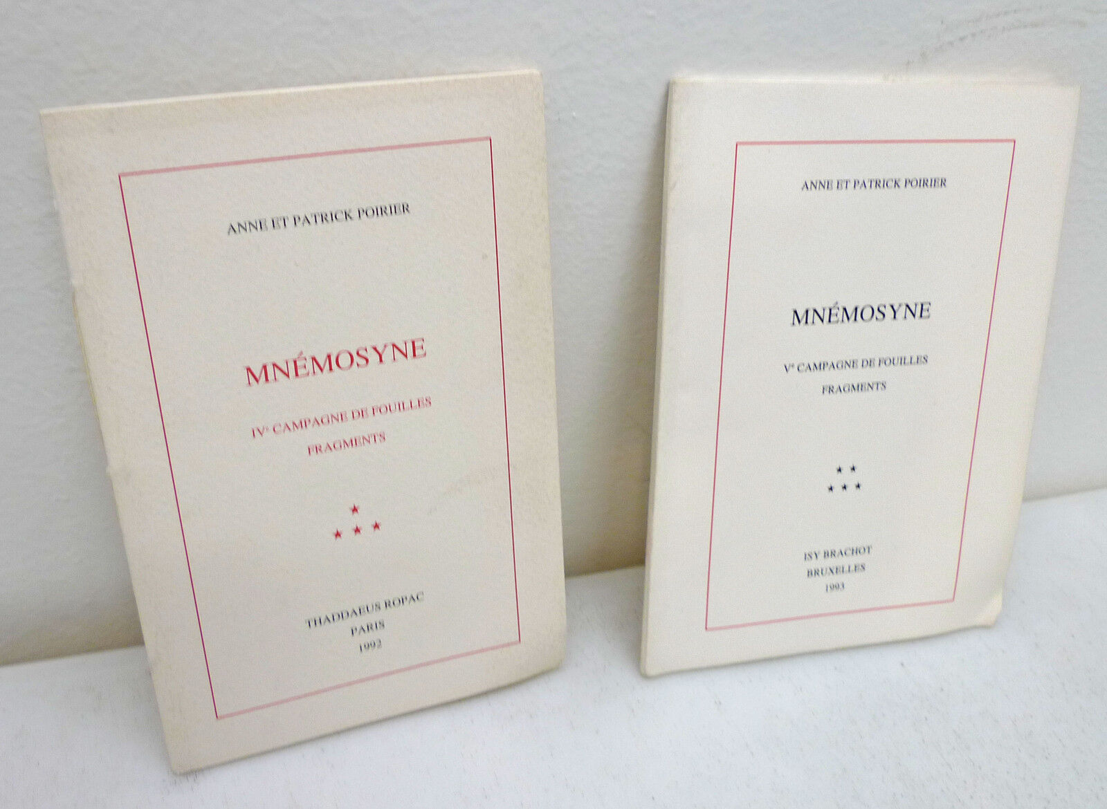 Anne et Patrick Poirier,MNEMOSYNE.CAMPAGNE DE FOUILLES,1992[arte contemporanea